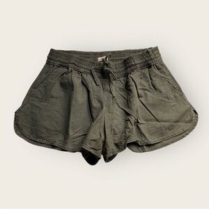 Hollister Drawstring Shorts Olive Green Size Small